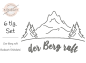 Preview: Der Berg ruft - Redwork Stickdatei